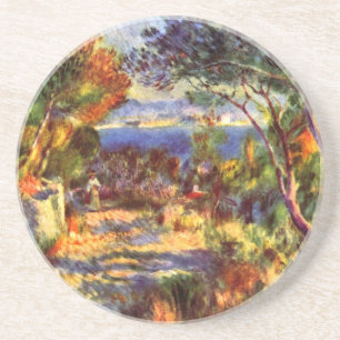 Dessous De Verre En Grès L'Estaque par Pierre Renoir, Impressionnisme Vinta