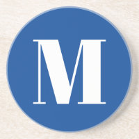 LETTRE INITIALE Bleu Profond Monogramme Moderne De