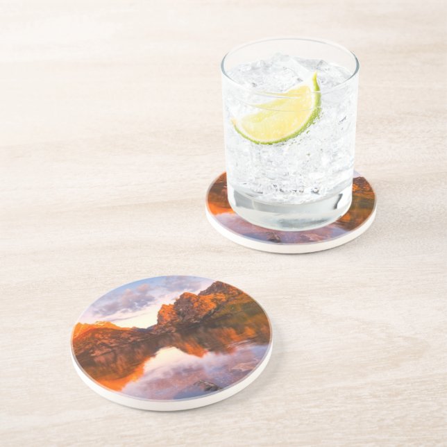 Dessous De Verre En Grès Lever de soleil (Côté)