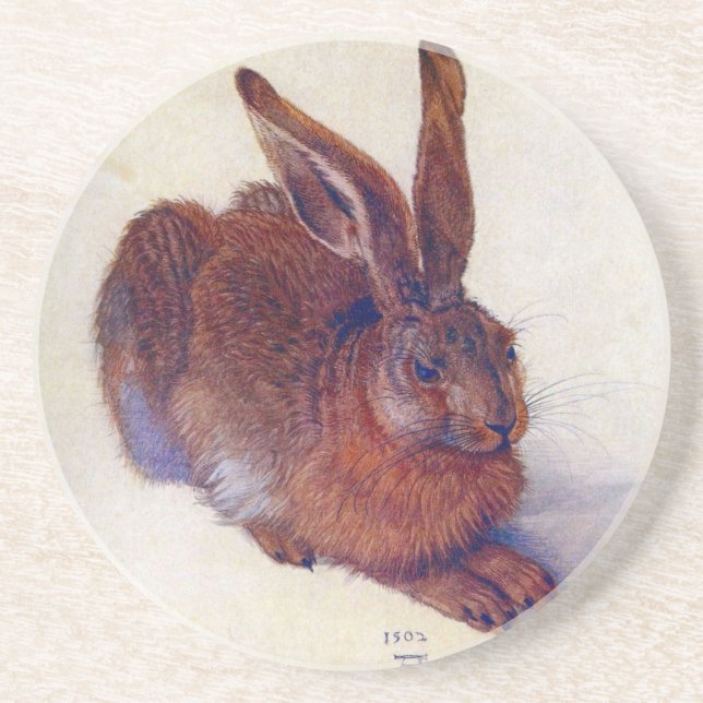 Dessous De Verre En Grès Lièvre jeune par Albrecht Durer, Art Renaissance (Devant)