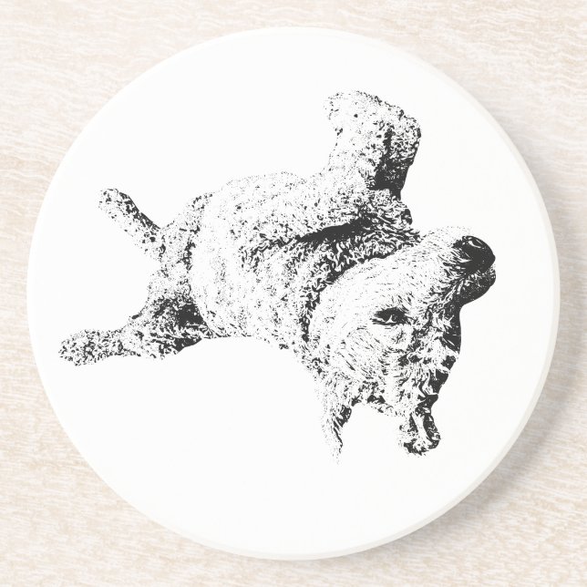 Dessous De Verre En Grès Lignes d'Humour reposantes (Devant)