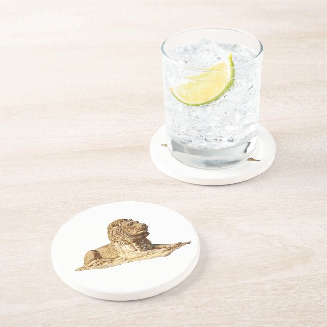 Dessous De Verre En Grès Lion de pierre (Côté)