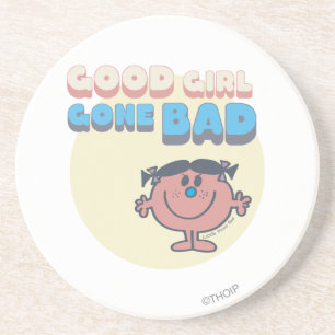 Dessous De Verre En Grès Little Miss Bad   Bonne Fille Mauvaise