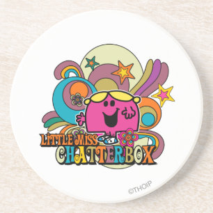 Dessous De Verre En Grès Little Miss Chatterbox & Flèches colorées