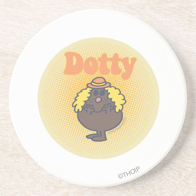 Dessous De Verre En Grès Little Miss Dotty | Points saillants (Devant)