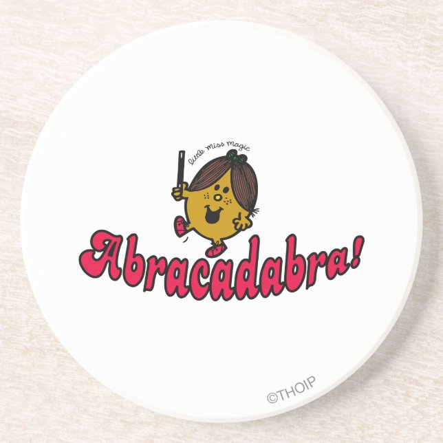 Dessous De Verre En Grès Little Miss Magie | Abracadabra (Devant)