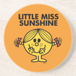 Dessous De Verre En Grès Little Miss Sunshine Drôle & Frecked