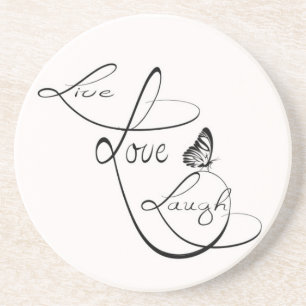 Dessous De Verre En Grès Live Love Laugh