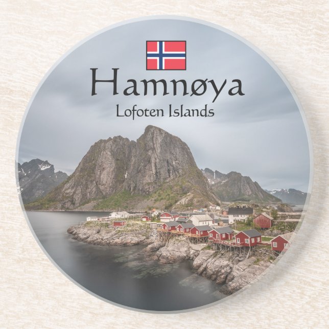 Dessous De Verre En Grès Lofoten Norvège (Devant)