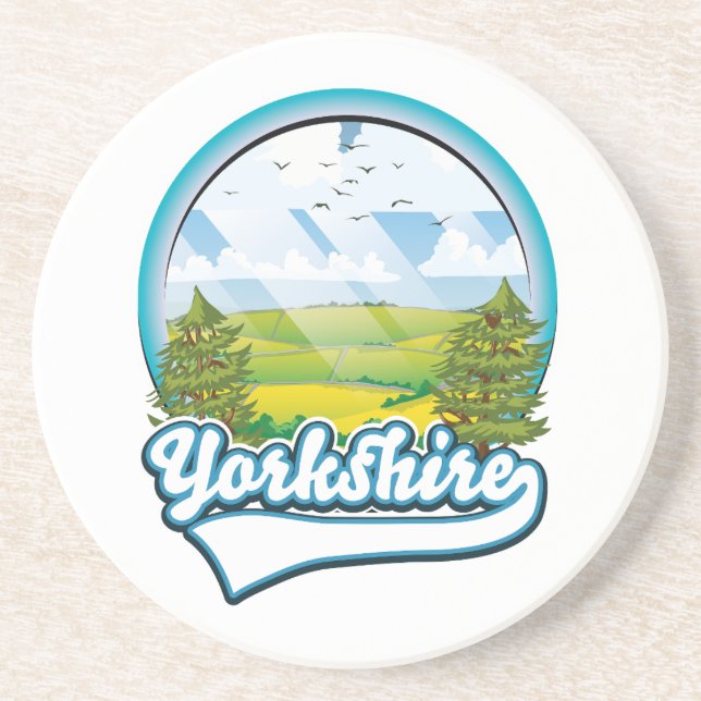 Dessous De Verre En Grès Logo de Yorkshire Travel (Devant)