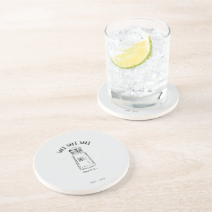 Dessous De Verre En Grès Loin shaker de sel - fond