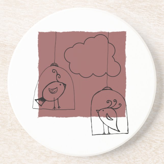 Dessous De Verre En Grès Looking (Devant)