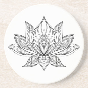 Dessous De Verre En Grès Lotus