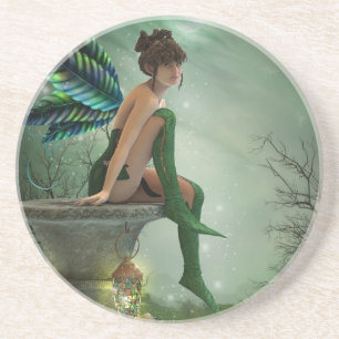 Dessous De Verre En Grès Lune Fée