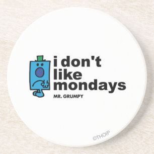 Dessous De Verre En Grès M. Grumpy N'Aime Pas Lundi