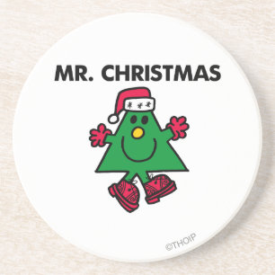 Dessous De Verre En Grès M. Noël Casquette et gants festifs
