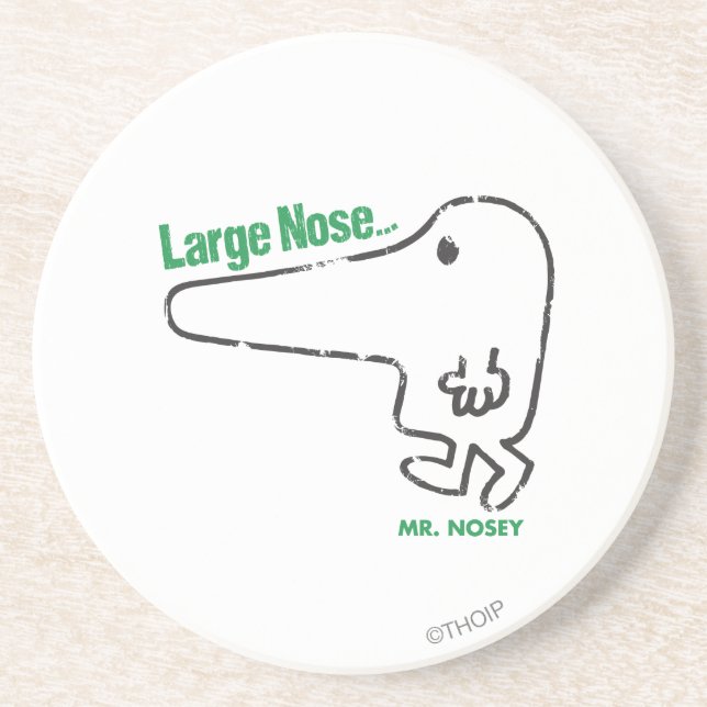 Dessous De Verre En Grès M. Nosey | Gros nez (Devant)