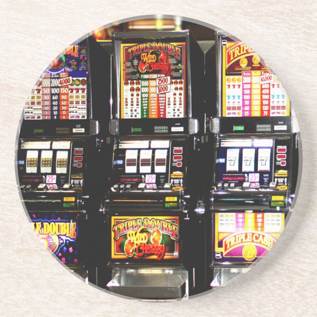 Dessous De Verre En Grès Machines de rêve Las Vegas Slots (Devant)
