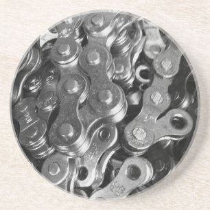 Dessous De Verre En Grès Maillons de chaîne de bicyclette