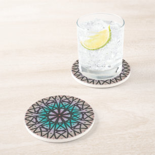 Dessous De Verre En Grès Mandala