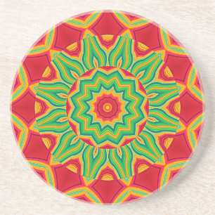 Dessous De Verre En Grès Mandala Beverage Coaster