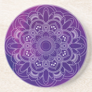 Dessous De Verre En Grès Mandala Sandstone violet