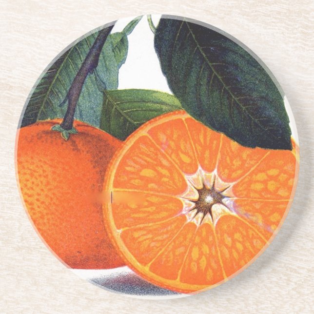 Dessous De Verre En Grès Mandarin Orange (Devant)