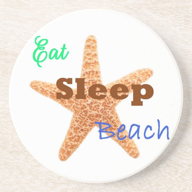 Dessous De Verre En Grès Manger Dormir Plage - Coaster en grès (Devant)