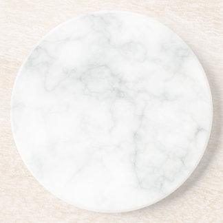Dessous De Verre En Grès Marbre Blanc Moderne