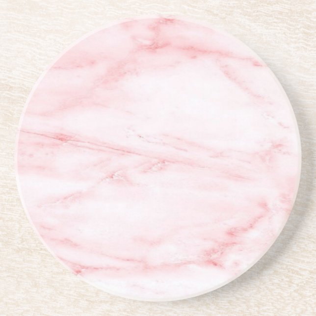 Dessous De Verre En Grès Marbre rose classique (Devant)