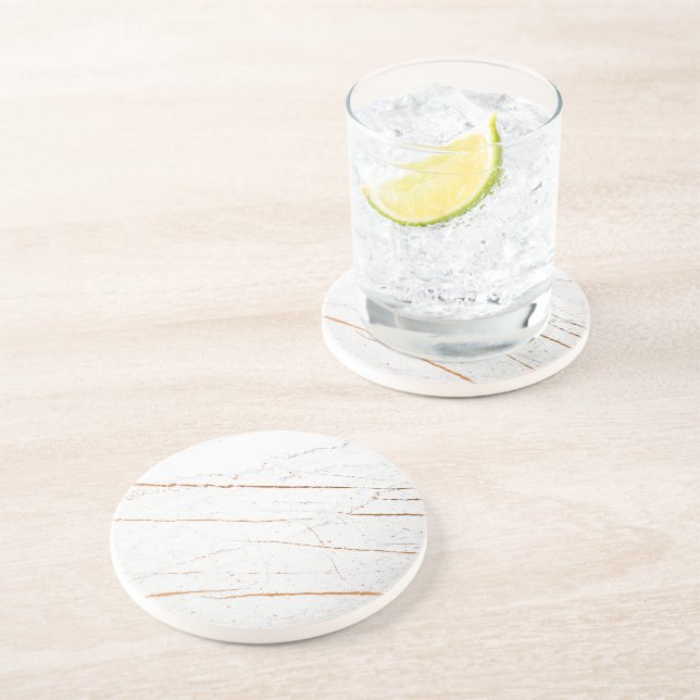 Dessous De Verre En Grès Marbre rose d'or (Côté)