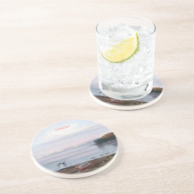 Dessous De Verre En Grès Marina/Mariña/Mer (Côté)