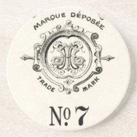 Marque déposée d'apothicaire vintage, numéro 7