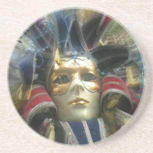 Dessous De Verre En Grès Mascarade des couleurs