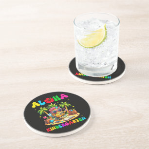 Dessous De Verre En Grès Maternelle Aloha Ananas Hawaï Rentree Scolaire
