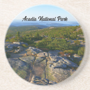 Dessous De Verre En Grès Matin au sommet du mont Cadillac à Acadia