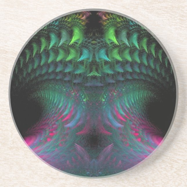 Dessous De Verre En Grès Méduse numérique (Devant)