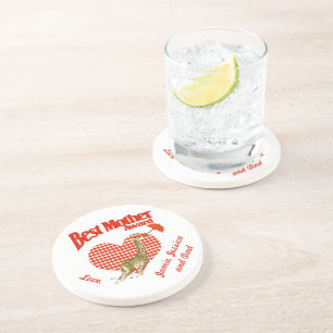 Dessous De Verre En Grès Meilleure mère Prix Keepsaké
