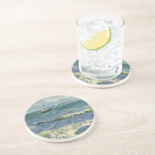 Dessous De Verre En Grès Mer vintage près des Saintes-Maries-de-la-Mer