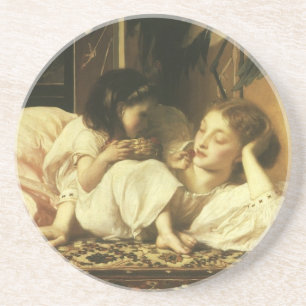 Dessous De Verre En Grès Mère et Enfant (alias Cerises) de Lord Leighton