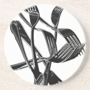 Dessous De Verre En Grès Métallique