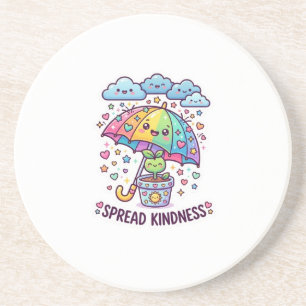 Dessous De Verre En Grès Mignon parapluie Kawaii pour répandre la gentilles