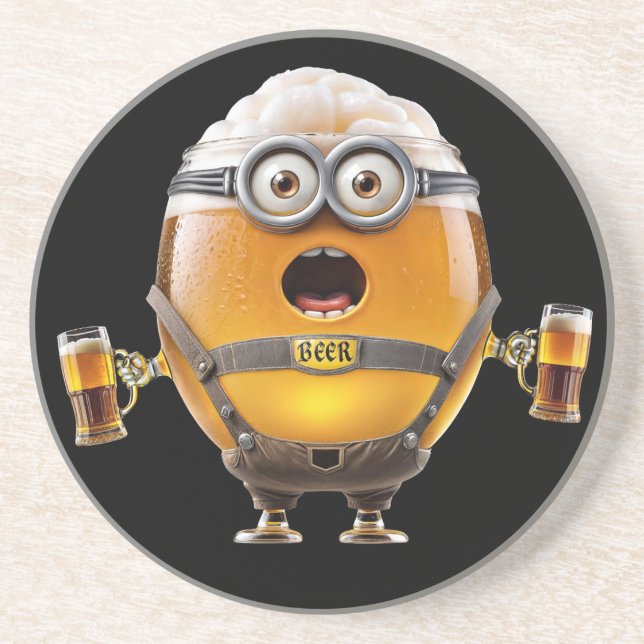 Dessous De Verre En Grès Minion Oktoberfest (Devant)