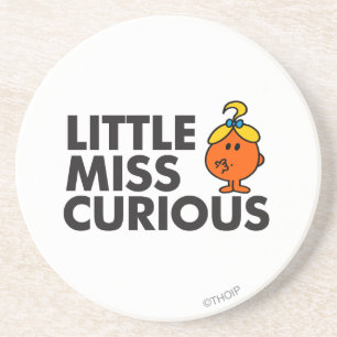 Dessous De Verre En Grès Miss Curious   Black Lettering