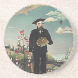 Dessous De Verre En Grès Moi-même : Portrait – Paysage, Henri Rousseau 1890