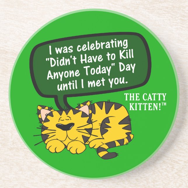 Dessous De Verre En Grès Mon jour allait splendide jusqu'à moi vous a vus (Devant)