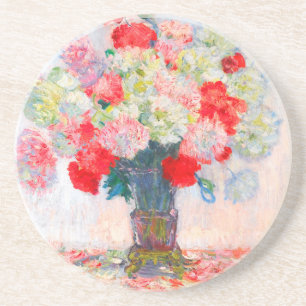 Dessous De Verre En Grès Monet Peonies