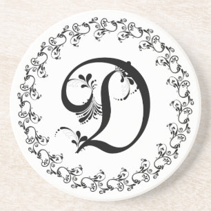 Dessous De Verre En Grès Monogramme D Volanté
