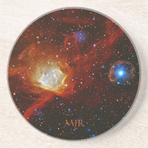 Dessous De Verre En Grès Monogramme Nebula N90 et Pulsar SXP1062