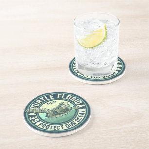 Dessous De Verre En Grès Monogramme personnalisé Protection contre les tort
